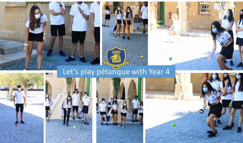 Let’s play pétanque with Year 4